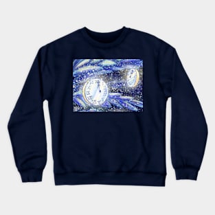 New Year's clocks Crewneck Sweatshirt